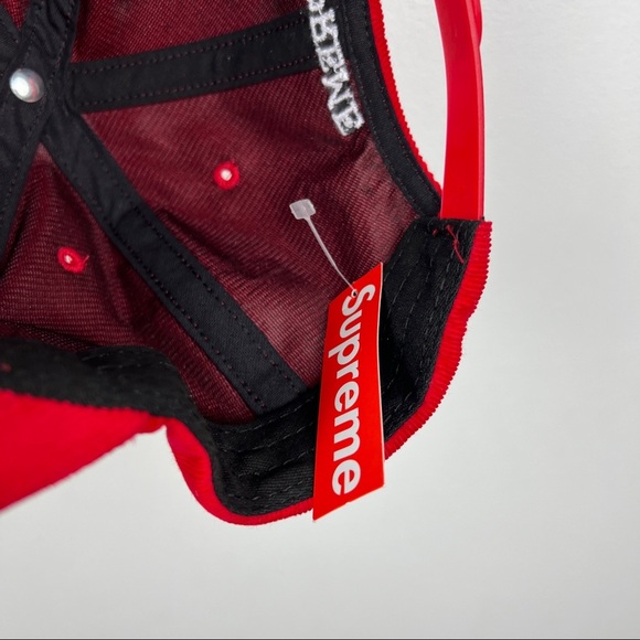 Supreme Metallic Logo Swoosh Baseball Hat - Picture 6 of 7